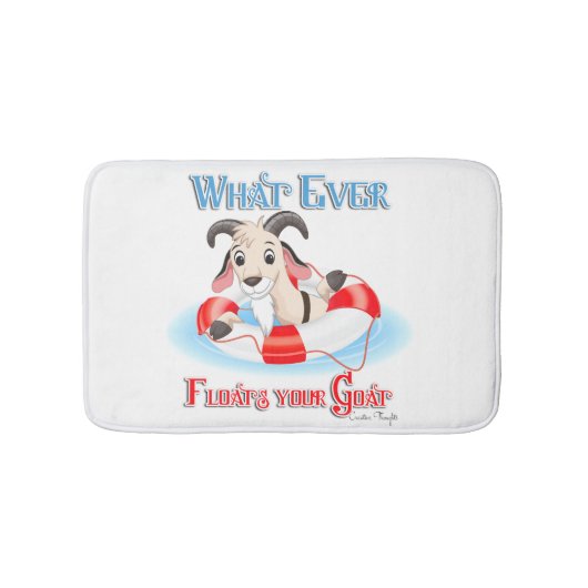 何が山羊を浮かべようと バスマット (正面)