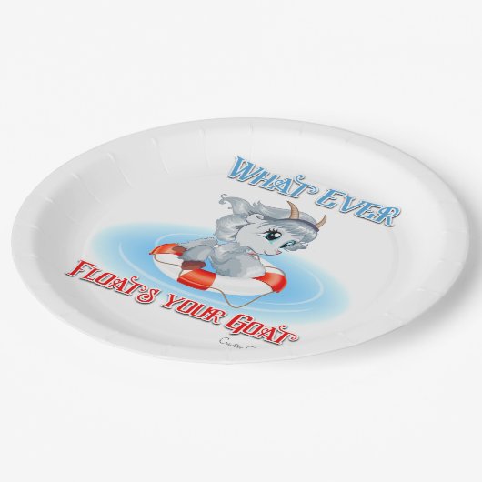 何が山羊を浮かべようと ペーパープレート (アングル)
