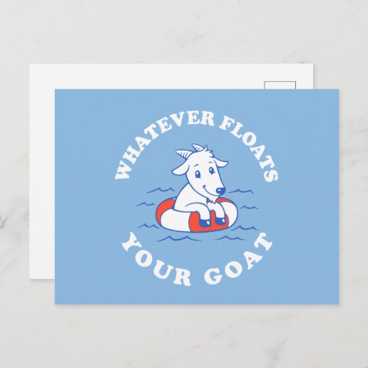 何が山羊を浮かべようと ポストカード (正面/裏面)