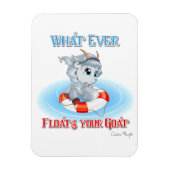 何が山羊を浮かべようと マグネット (縦)