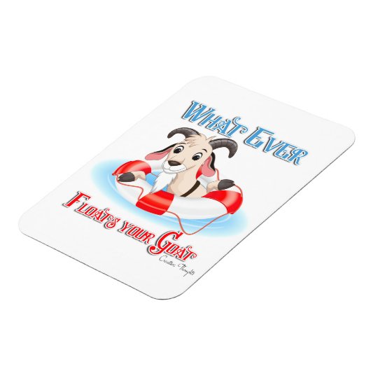 何が山羊を浮かべようと マグネット (左側)