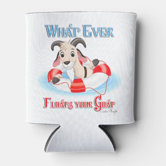 何が山羊を浮かべようと 缶クーラー (正面)