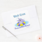 何が幸せな象を浮かべても スクエアシール (封筒)