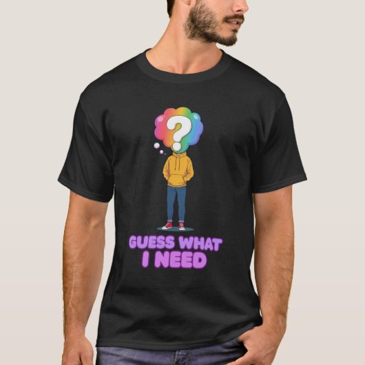 何が必要か当ててみて Tシャツ (正面)