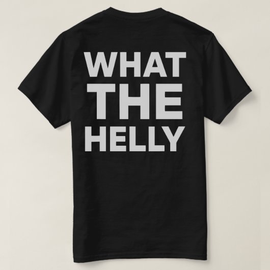 何が怖いのか – WTHELLYストリートウェアファッション音楽 Tシャツ (デザイン裏面)