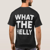 何が怖いのか – WTHELLYストリートウェアファッション音楽 Tシャツ (裏面)