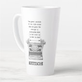 何が悪いのか再クリスネ最高の引用文Nietzsche カフェラテマグ (左アングル)