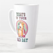 何が悪い日だ！ カフェラテマグ (左アングル)