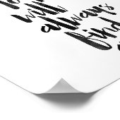 何が意図されているかはいつも道を見つける ポスター (角)