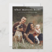 何が最も重要な写真シンプルクリスマス シーズンカード (正面)