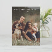 何が最も重要な写真シンプルクリスマス シーズンカード (スタンド正面)