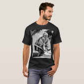 何が来ても対応可能 - アイスホッケーのゴールキーパー Tシャツ (正面フル)