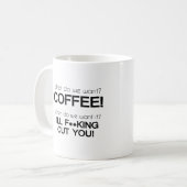 何が欲しい?コーヒー! コーヒーマグカップ (正面左)