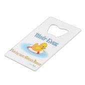 何が浮かんでもゴムのダッキー(アヒルちゃん) クレジットカード栓抜き (裏面アングル)