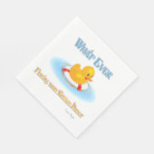 何が浮かんでもゴムのダッキー(アヒルちゃん) スタンダードランチョンナプキン (角)