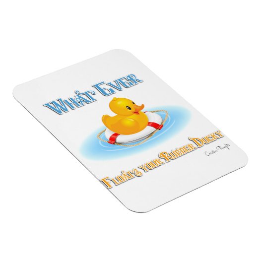 何が浮かんでもゴムのダッキー（アヒルちゃん） マグネット (右側)