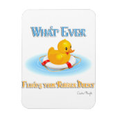 何が浮かんでもゴムのダッキー（アヒルちゃん） マグネット (縦)