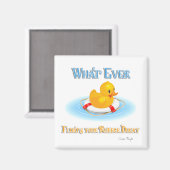 何が浮かんでもゴムのダッキー(アヒルちゃん) マグネット (正面/裏面)