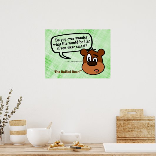 何が疑問に思いる頭が切れるんだ? ポスター (キッチン)