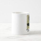 何が白黒および全体にわたって頭が切れるですか。 コーヒーマグカップ (中央)