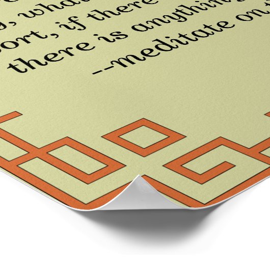 何が真実であれ…バイブル引用文祈りの言葉 ポスター (角)