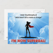 何が私たちを殺さない私たちを強くする！ ポストカード (正面/裏面)