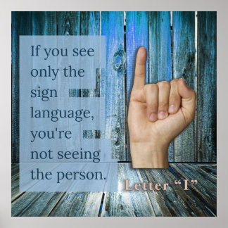 何が見える？手話 ポスター