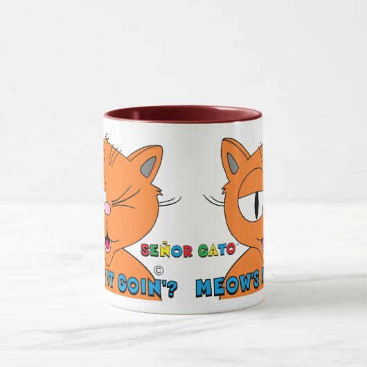 何が起きてる?漫画キャットセニョールGato マグカップ (中央)