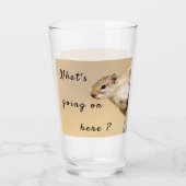 何が起こっているこのリスの写真と文字 タンブラーグラス (正面)