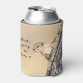 何が起こっているこのリスの写真と文字 缶クーラー (缶正面)