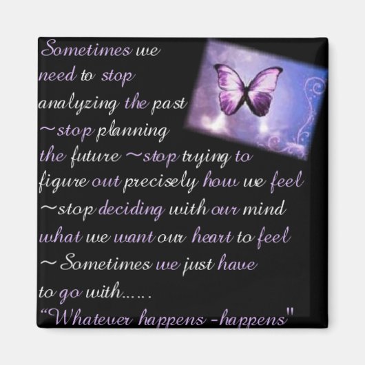 何が起こっても… マグネット (正面)