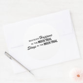 何が起こっても – 模擬裁判 ラウンドシール (封筒)