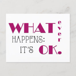 何が起こっても、毎日の確認フラッシュカード シーズンポストカード