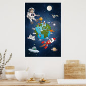 何が起こっのまわりにているか ポスター (キッチン)