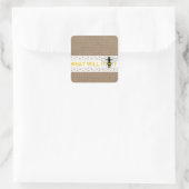 何が起こるか性別リビールパーティーシール スクエアシール (バッグ)