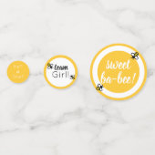 何が起こるか赤ちゃんシャワー性別リビールテーブル コンフェッティ (裏面)