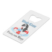 何が鯨を浮かべようと クレジットカード栓抜き (正面アングル)