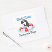 何が鯨を浮かべようと スクエアシール (封筒)