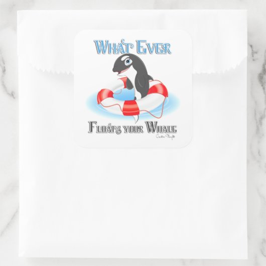 何が鯨を浮かべようと スクエアシール (バッグ)