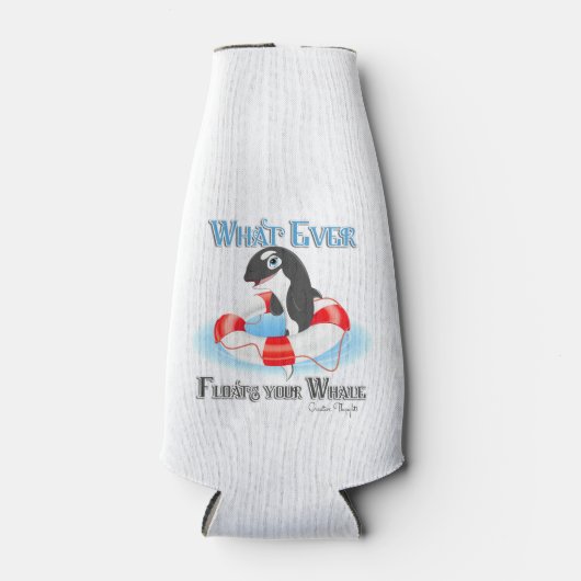 何が鯨を浮かべようと ボトルクーラー (正面)