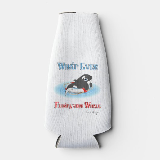 何が鯨を浮かべようと ボトルクーラー (正面)