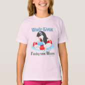 何が鯨を浮かべようと Tシャツ (正面)