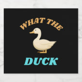 何が…アヒル？ユーモアのある引用文 ビールラベル (シングルラベル)