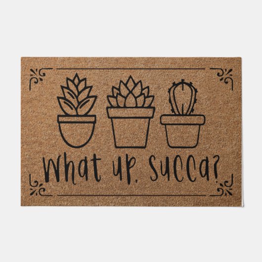 何がSuccaのdoormat、多肉的なdoormat ドアマット (正面)
