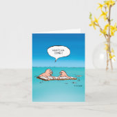 何してる？-考えのグリーティングカード カード (黄色い花)