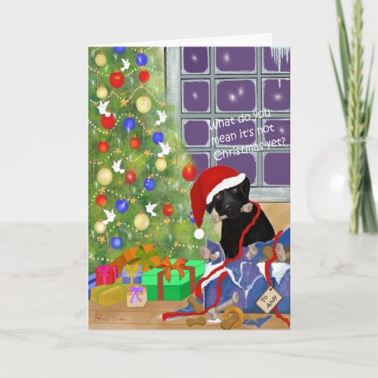 何それをでないまだクリスマス意味しますか。 おもしろい シーズンカード (正面)