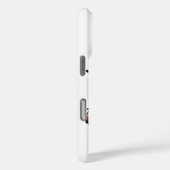 「。..何だって?」 愛らしい混乱した漫画の子犬 Case-Mate iPhoneケース (裏面 / 右)