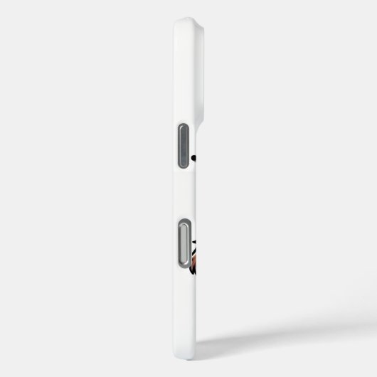 「。..何だって?」 愛らしい混乱した漫画の子犬 Case-Mate iPhoneケース (裏面 / 右)