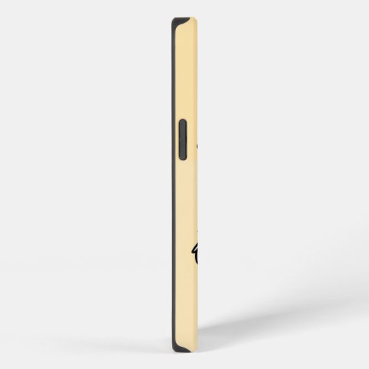 「。..何だって？」 愛らしい混乱した漫画の子犬 iPhoneケース (右側面)