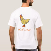 何だと思う?チキンお尻 Tシャツ (裏面)